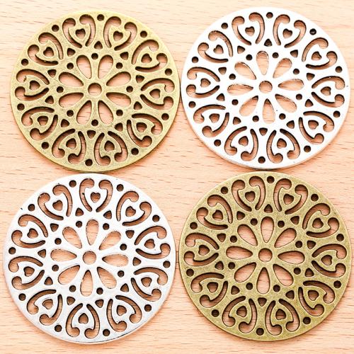 Zinc Alloy Hollow Pendants, Round, plated, DIY 