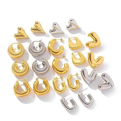 Stainless Steel Stud Earring, 304 Stainless Steel, fashion jewelry & for woman 