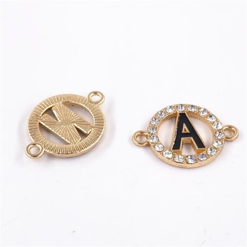 Rhinestone Zinc Alloy Connector, plated, DIY & enamel & with rhinestone [