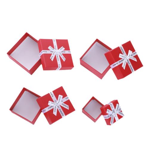 Jewelry Gift Box, Paper, with Sponge, dustproof & multifunctional 