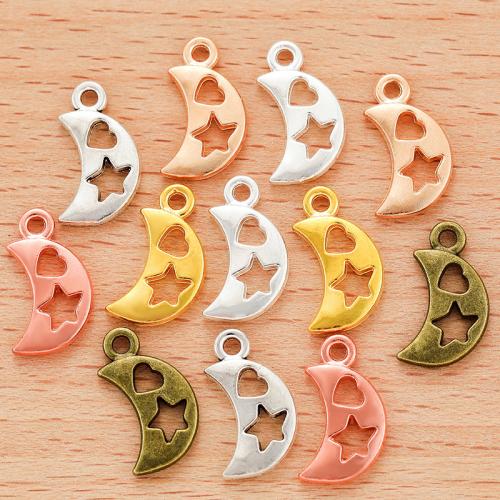 Zinc Alloy Jewelry Pendants, Moon, plated, DIY 