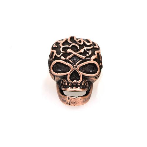 Separadores de Metal, Calavera, chapado, Bricolaje, más colores para la opción, 12.5x14.5x19mm, agujero:aproximado 5.5mm, Vendido por UD[