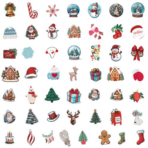 Soft PVC Sticker Paper, printing, Christmas Design & DIY & waterproof, Sheet 4-8cm, Approx [