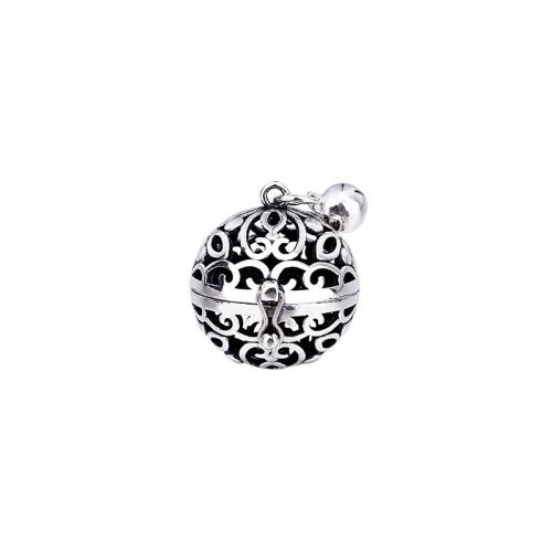 925 Sterling Silver Pregnant Ball Locket Pendant, DIY 