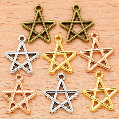 Zinc Alloy Jewelry Pendants, Star, plated, DIY 