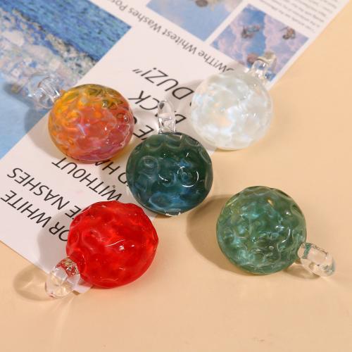 Lampwork Pendants, Slightly Round, DIY [