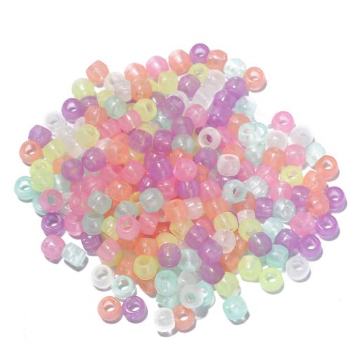 Acrylic Jewelry Beads, Plastic, DIY & luminated, mixed colors Approx 3.5mm 