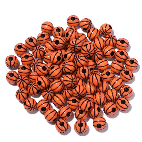 Printing Acrylic Beads, Round, DIY Approx 3.5mm 