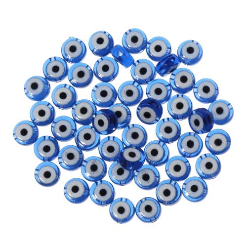 Evil Eye Resin Beads, DIY, blue Approx 1.5mm [