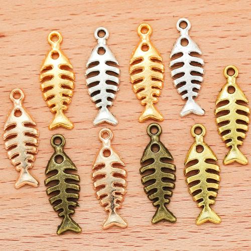 Zinc Alloy Jewelry Pendants, Fish Bone, plated, DIY 