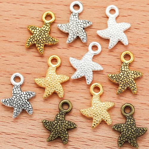 Zinc Alloy Animal Pendants, Starfish, plated, DIY 