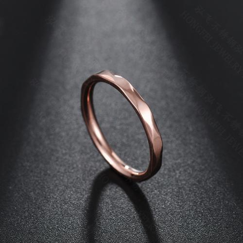 Edelstahl Fingerring, 304 Edelstahl, Vakuumbeschichtung, unisex & verschiedene Größen vorhanden & verschiedene Stile für Wahl, 2mm, Größe:5-9, verkauft von PC