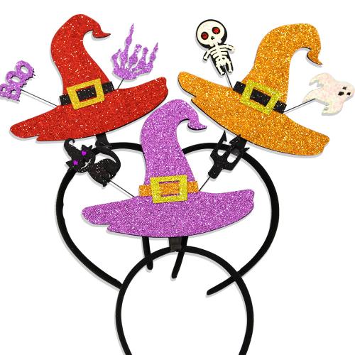 Felt Hair Band, with Glitter & PET, handmade, Halloween Design 