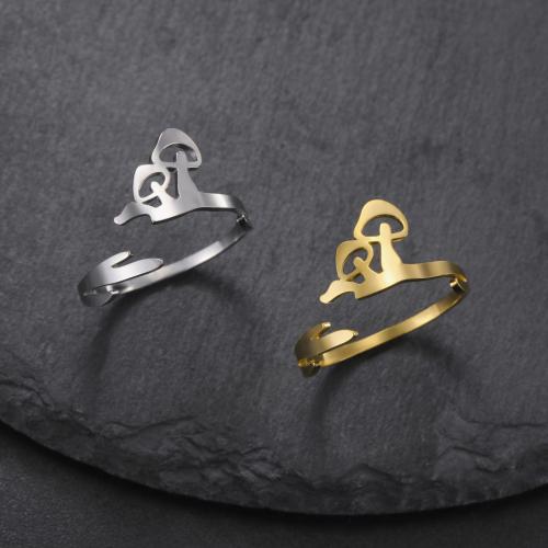 Edelstahl Fingerring, 304 Edelstahl, Pilz, Modeschmuck & unisex, keine, verkauft von PC