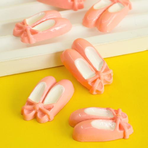 Mobile Phone DIY Decoration, Resin, Shoes, epoxy gel, pink Approx 