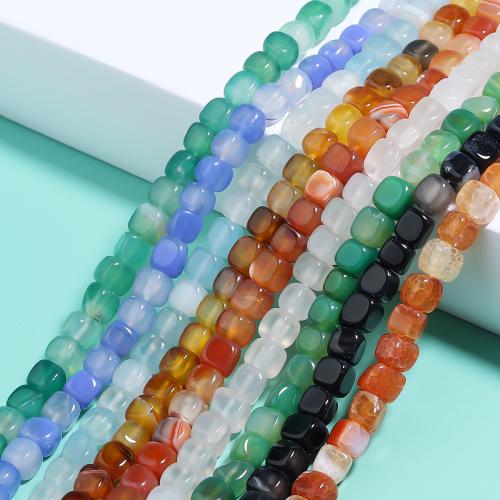 Agate Beads, Square, DIY 8mm 