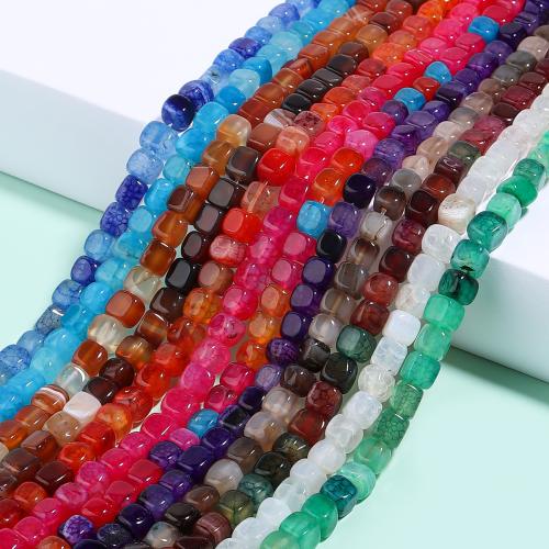 Agate Beads, Square, DIY 8mm 