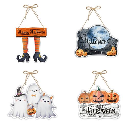 Paper Halloween Decoration Door Hanger, Round, Halloween Design & DIY 