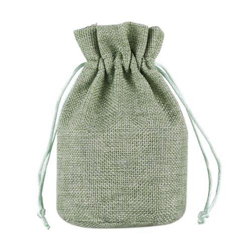 Linen Jewelry Pouches Bags, with Non-woven Fabrics, durable & dustproof & multifunctional  [