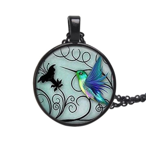 Zeit Gem Jewelry Halskette, Zinklegierung, mit Glas, plattiert, unisex, keine, Länge:ca. 50 cm, verkauft von PC