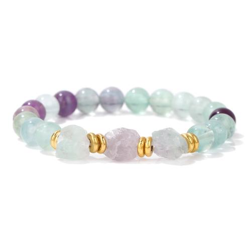 Gemstone Bracelets, Zinc Alloy, with Natural Stone, handmade & Unisex 