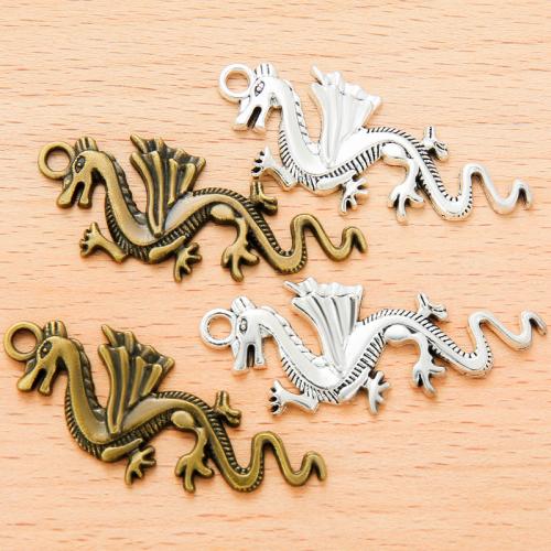 Zinc Alloy Jewelry Pendants, Dragon, plated, DIY 