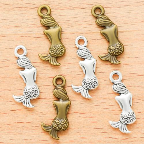 Zinc Alloy Jewelry Pendants, Mermaid, plated, DIY 