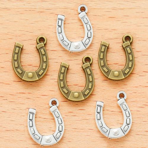 Zinc Alloy Jewelry Pendants, Horseshoes, plated, DIY 