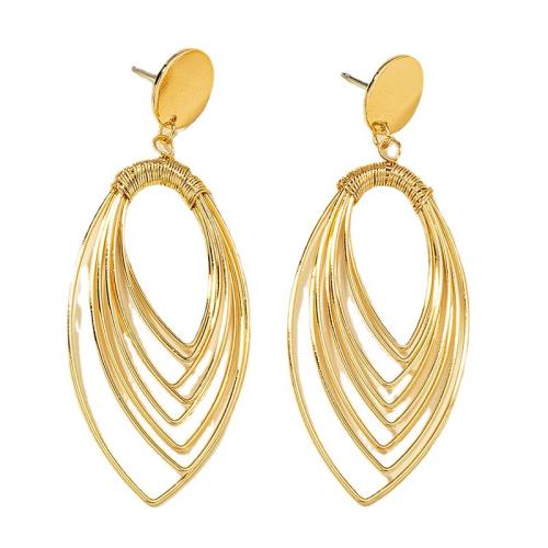 Boucle d'oreille goutte Zinc Alloy, alliage de zinc, bijoux de mode & styles différents pour le choix & pour femme, doré, Vendu par paire