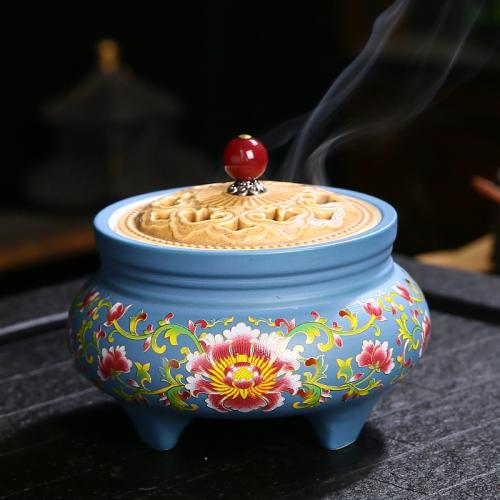 Porcelain Incense Burner, handmade, for home and office & durable [