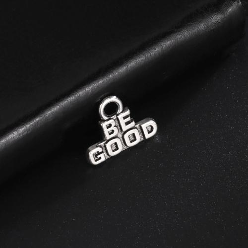 Zinc Alloy Message Pendants, Alphabet Letter, DIY 