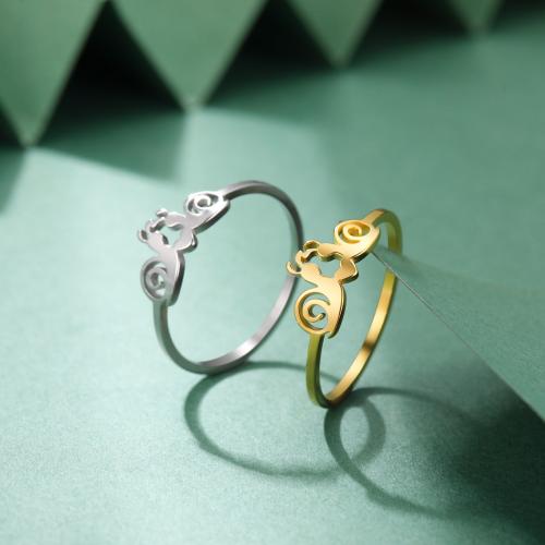 Edelstahl Fingerring, 304 Edelstahl, Modeschmuck & unisex & verschiedene Größen vorhanden, keine, verkauft von PC