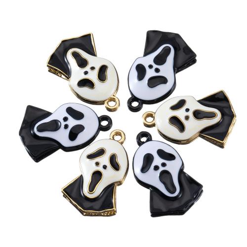 Zinc Alloy Pendant, plated, Halloween Design & DIY & enamel 