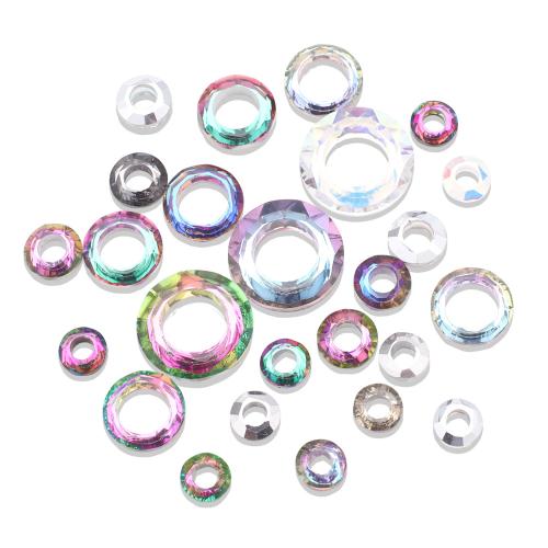 Plaqué Perles de verre, beignet, Placage coloré, DIY, plus de couleurs à choisir, 8,10,14,20mm Vendu par sac