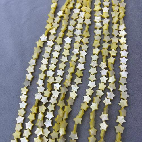 Natural Freshwater Shell Beads, Star, DIY 8mm [