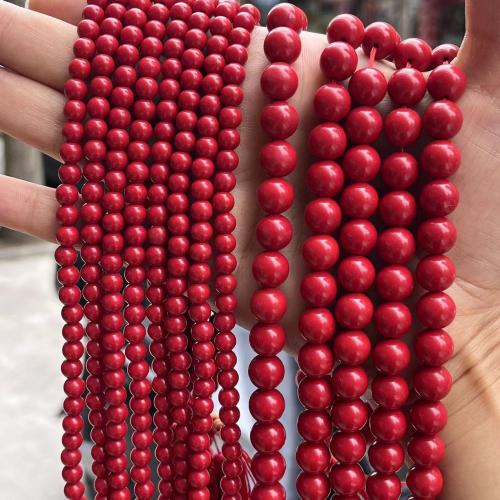 Dyed Shell Beads, Round, DIY 