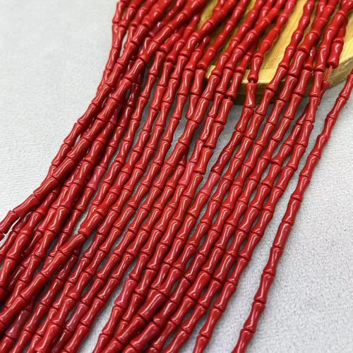 Dyed Shell Beads, DIY, red 