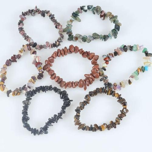 Gemstone Bracelets, with Elastic Thread, handmade, Natural & Unisex Approx 7.08-11.81 Inch 