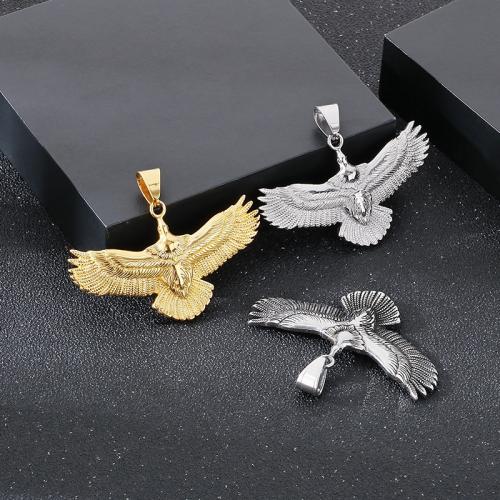 Stainless Steel Animal Pendants, 304 Stainless Steel, eagle, Vacuum Ion Plating, for man 