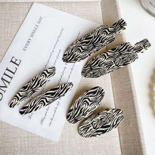 Alligator Hair Clip, Zinc Alloy & for woman, black 