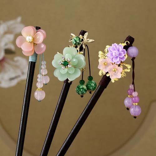 Wood Hair Stick & for woman 180mm 