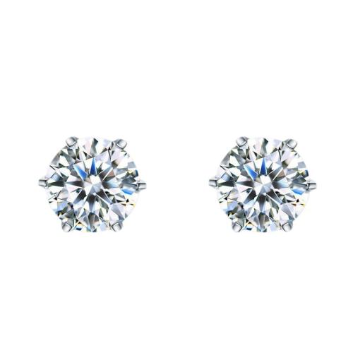 Cubic Zircon Brass Earring, fashion jewelry & micro pave cubic zirconia & for woman 