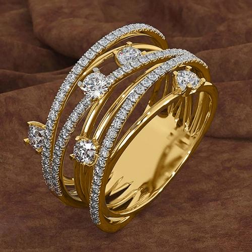 Cubic Zirconia Micro Pave Brass Finger Ring & micro pave cubic zirconia & for woman 