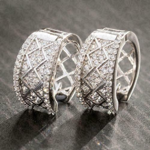 Cubic Zirconia Micro Pave Brass Earring, fashion jewelry & micro pave cubic zirconia & for woman 