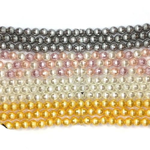 Cuisson des perles de verre vernis, Rond, vernis au four, DIY & normes différentes pour le choix, plus de couleurs à choisir Environ 38 cm, Vendu par brin[