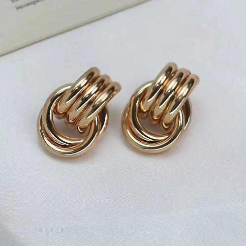 Pendientes de Perno de Aleación de Zinc, hecho a mano, para mujer, más colores para la opción, 30x17mm, Vendido por Par