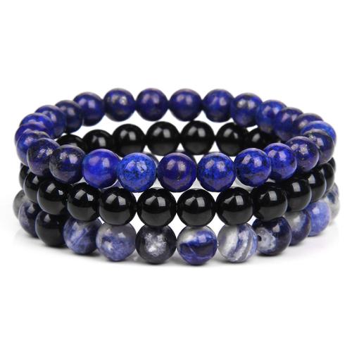 Gemstone Bracelets, three pieces & Unisex 