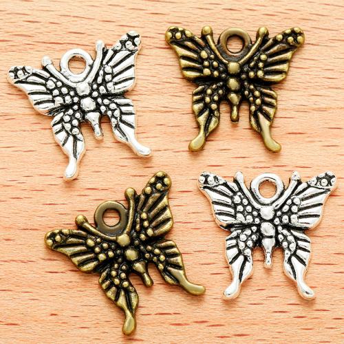 Zinc Alloy Animal Pendants, Butterfly, plated, DIY 