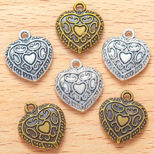 Colgantes de Aleación de Zinc en Forma de Corazón, chapado, Bricolaje, más colores para la opción, 16x14mm, 100PC/Bolsa, Vendido por Bolsa[