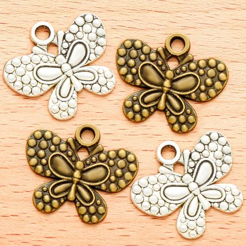 Zinc Alloy Animal Pendants, Butterfly, plated, DIY 